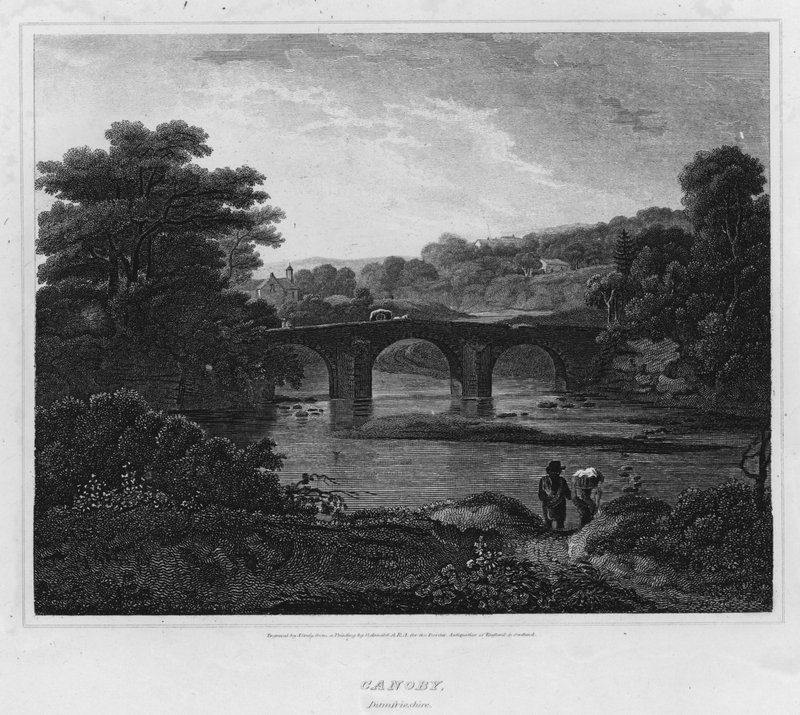 Canonbie, Dumfriesshire (gravür) by George (after) Arnald