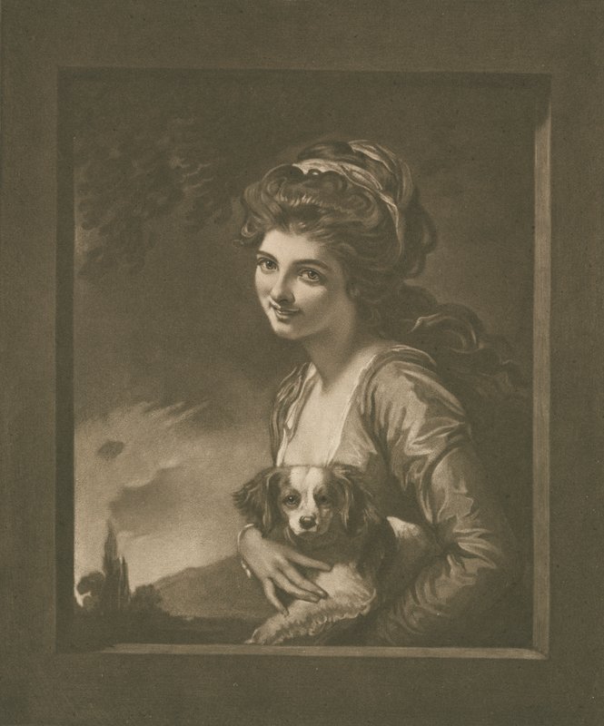 "Doğa" olarak Lady Hamilton (lito) by George (after) Romney
