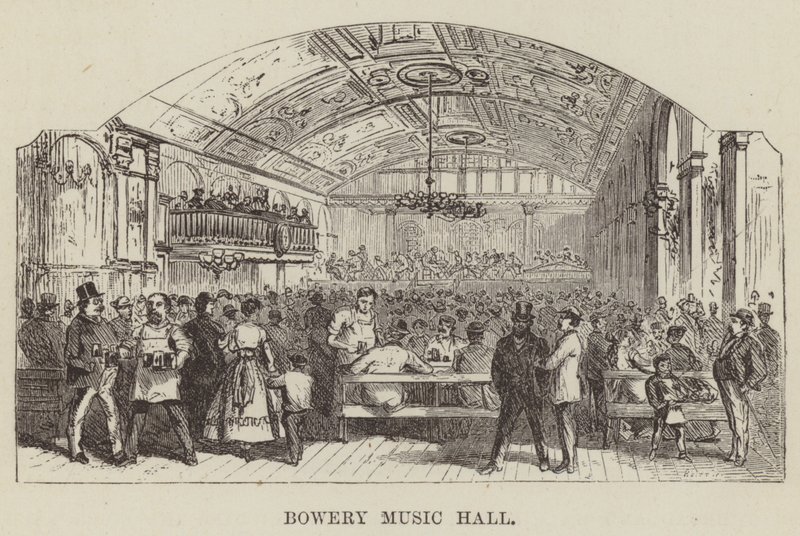 Bowery Müzik Salonu by George Augustus Sala