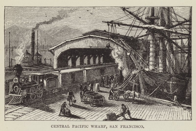 Orta Pasifik İskelesi, San Francisco by George Augustus Sala