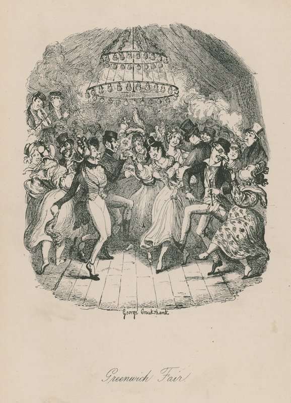 Greenwich Fuarı by George Cruikshank