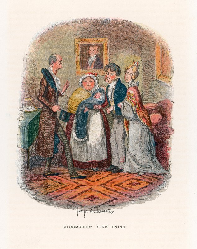 Zor Zamanlar için İllüstrasyon by George Cruikshank