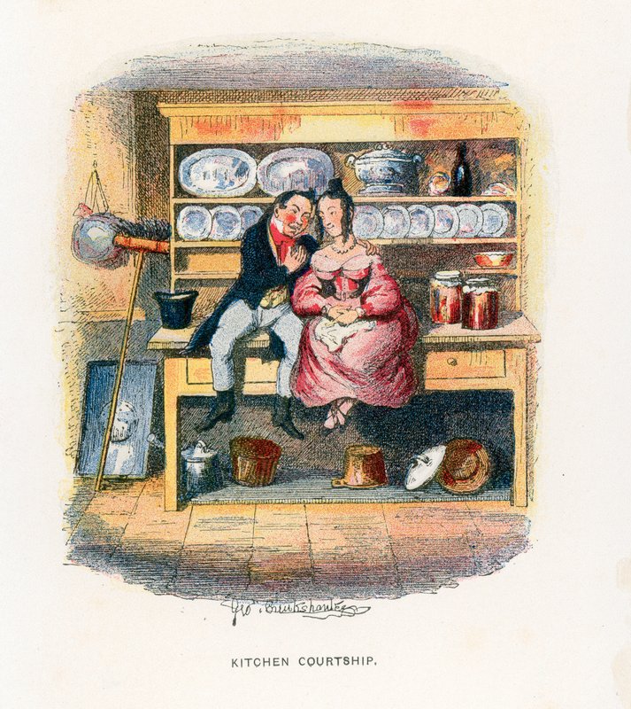 Zor Zamanlar için İllüstrasyon by George Cruikshank