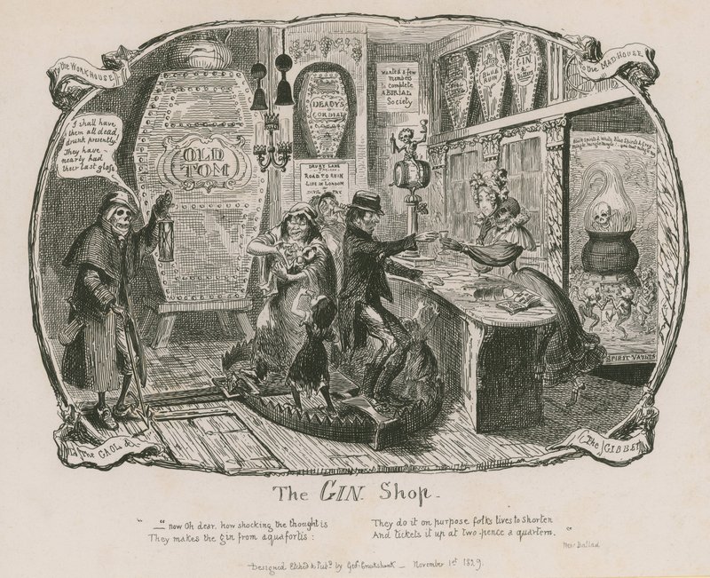 Cin Dükkanı by George Cruikshank
