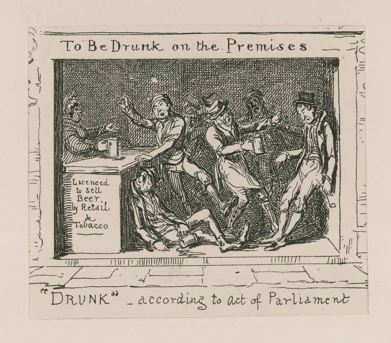 Tesiste sarhoş olmak by George Cruikshank