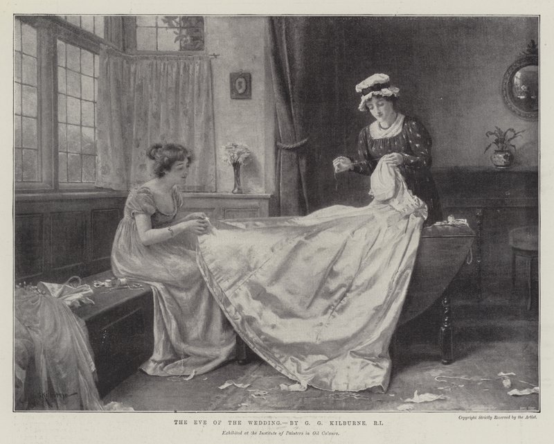 Düğün Arifesi by George Goodwin Kilburne