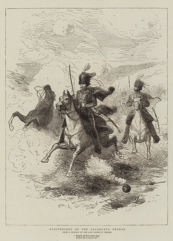 ಬಾಲಾಕ್ಲಾವಾ ಚಾರ್ಜ್ ಟರ್ಕಿಯ ವಾರ್ಷಿಕೋತ್ಸವ by George Housman Thomas