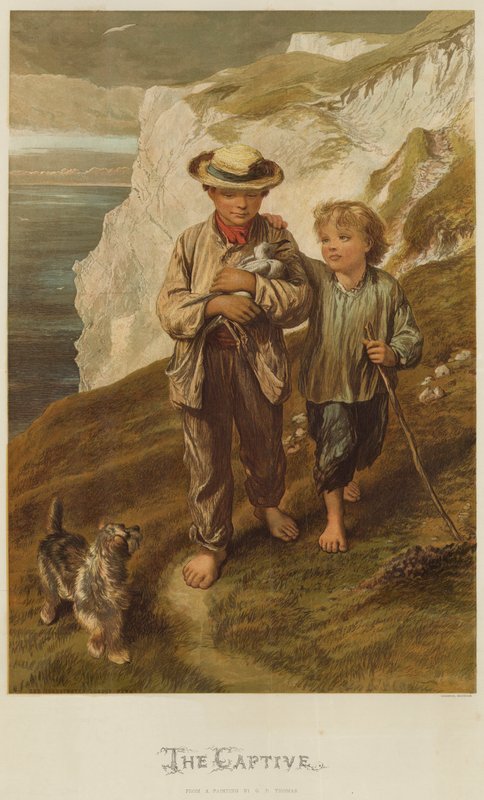 Tutsak (kromolitho) by George Housman Thomas