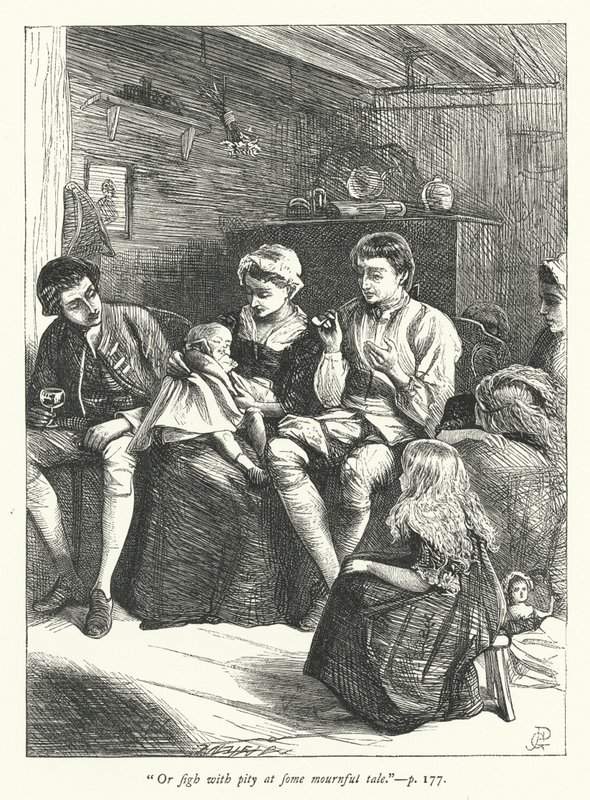 Gezgin için İllüstrasyon by George John Pinwell