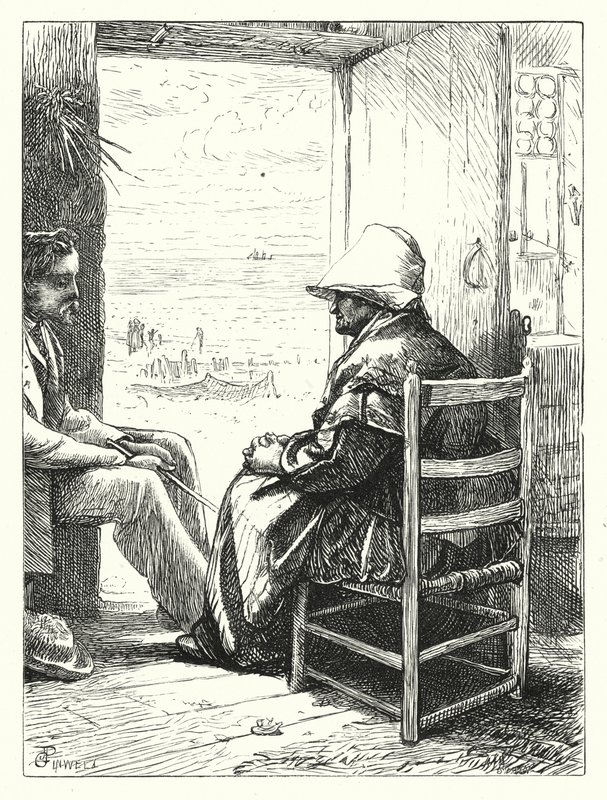 Deniz Kenarı Hekzametreler (gravür) by George John Pinwell