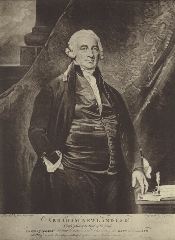 Abraham Newland by George Romney