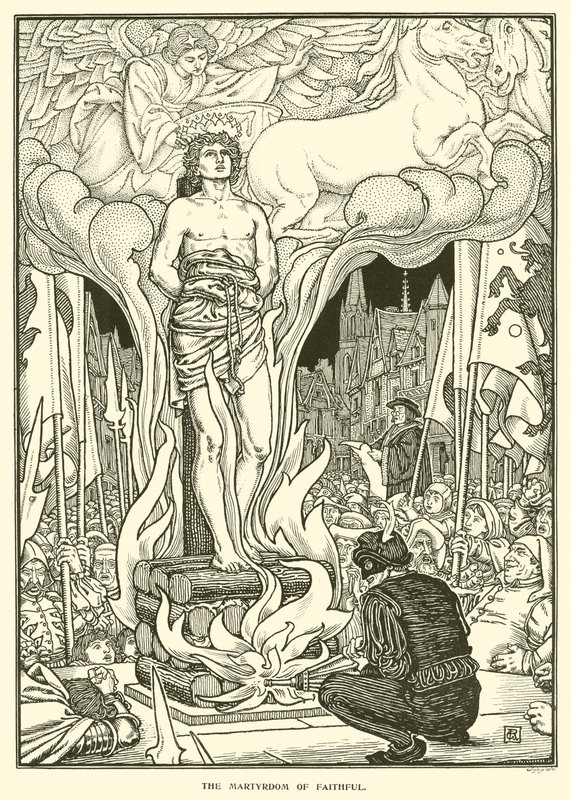 Müminlerin Şehadeti (gravür) by George Woolliscroft Rhead