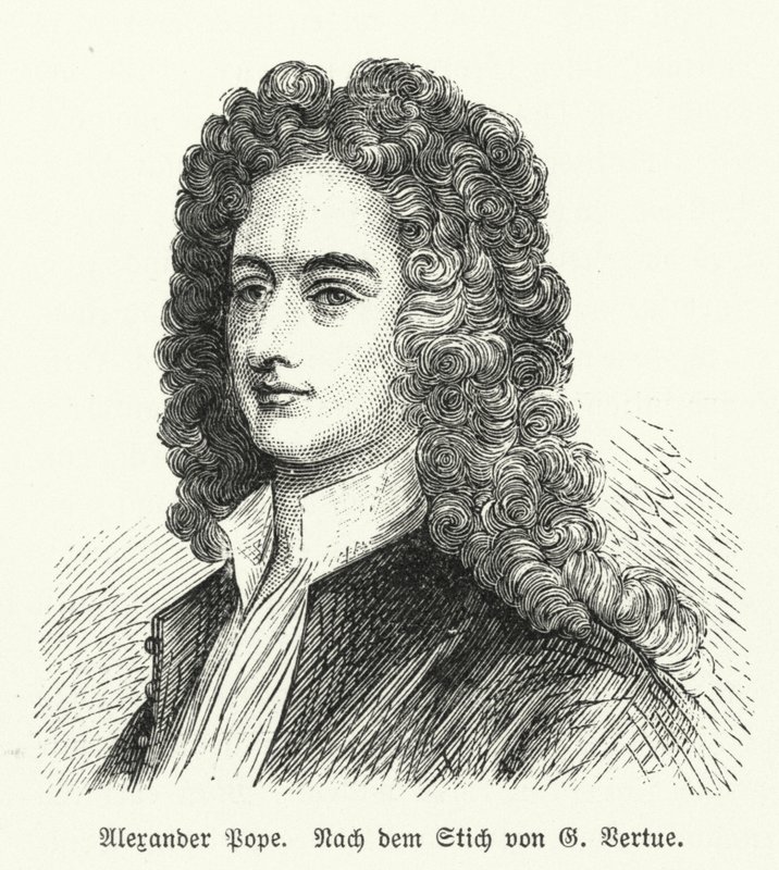 Alexander Pope, İngiliz şair by George after Vertue