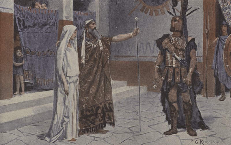 Briseis (renkli taş) by Georges (after) Rochegrosse