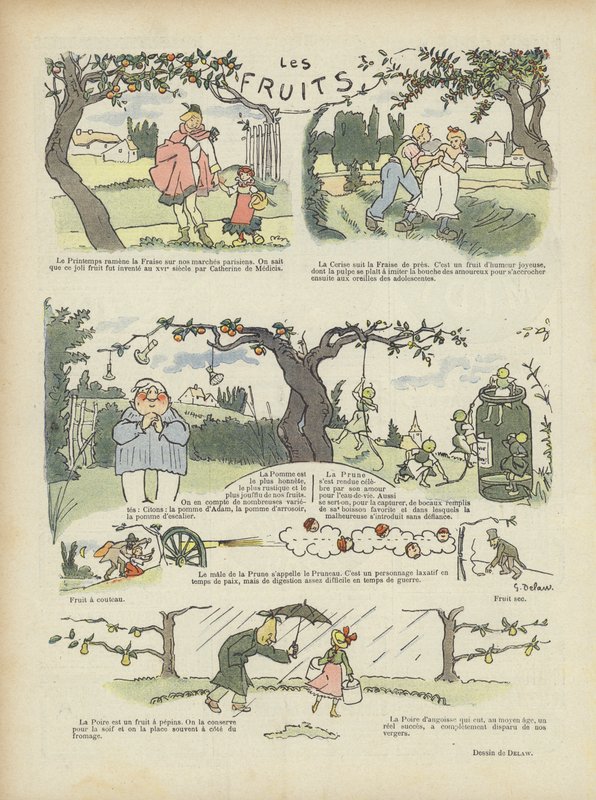 Meyveler. Le Rire için İllüstrasyon by Georges Delaw