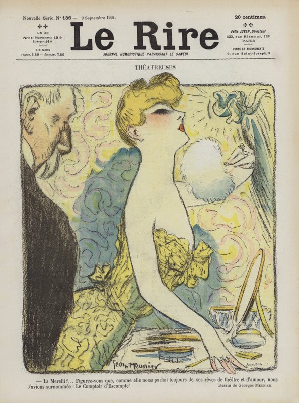 Le Rire için İllüstrasyon by Georges Meunier