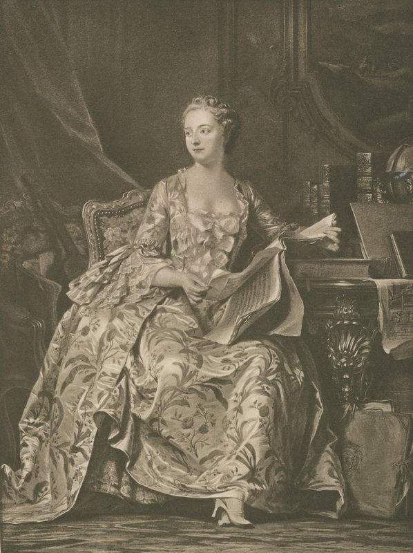 Madam de Pompadour by Georges de la after Tour