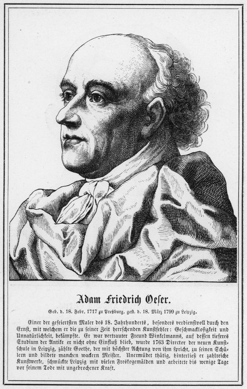Adam Friedrich Oeser (gravür) by German School