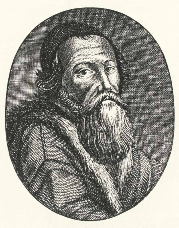 Amos Comenius, Çek yazar ve filozof (gravür) by German School