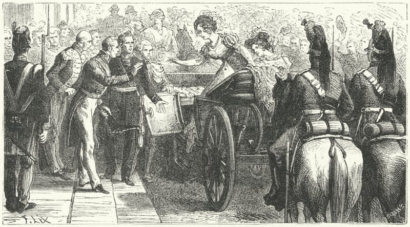 Kraliçe Caroline'in Londra'ya Gelişi by German School