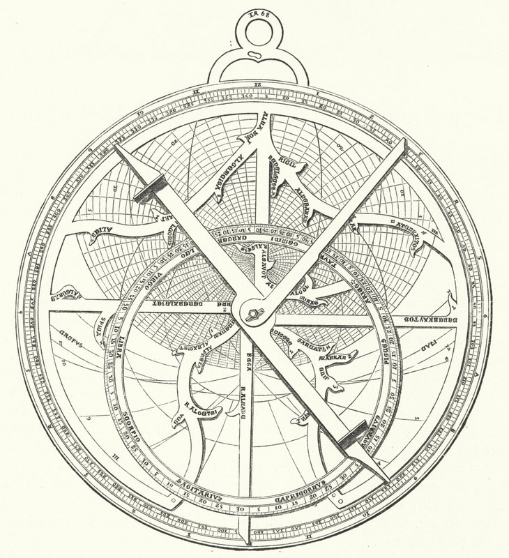 Regiomontanus usturlabı (gravür) by German School