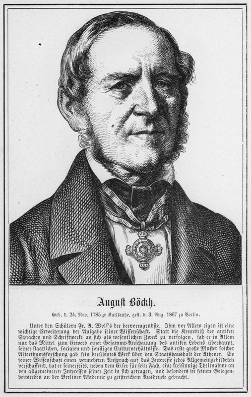 August Bockh (gravür) by German School