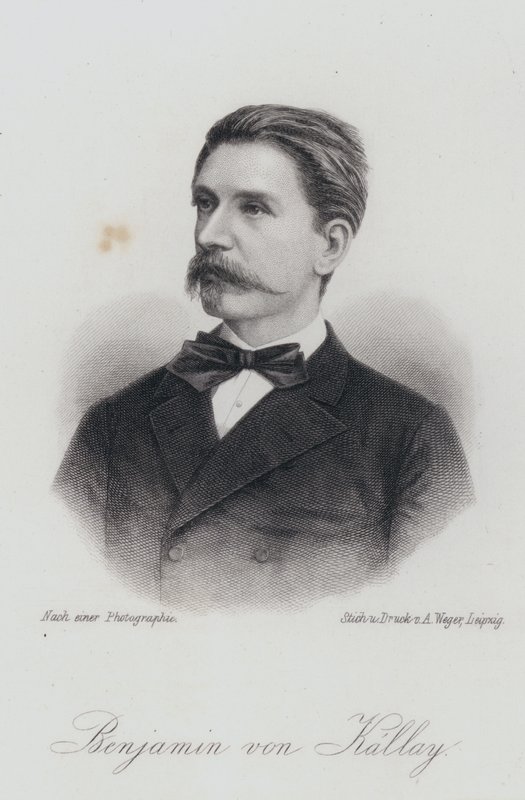 Beni Kallay, Avusturya-Macaristan devlet adamı (gravür) by German School