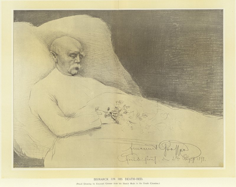 Bismarck ölüm döşeğinde by German School