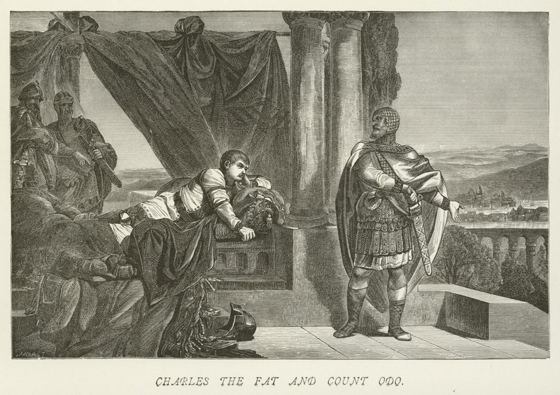 Şişman Charles ve Kont Odo by German School