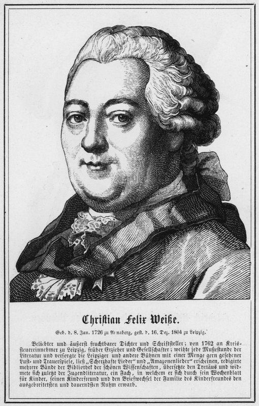 Christian Felix Weibe (gravür) by German School