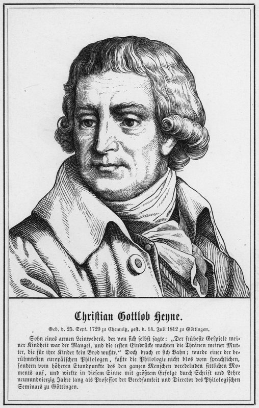 Christian Gottlob Heyne (gravür) by German School