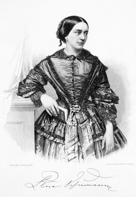 Clara Schumann, Alman piyanist ve besteci (lito) by German School