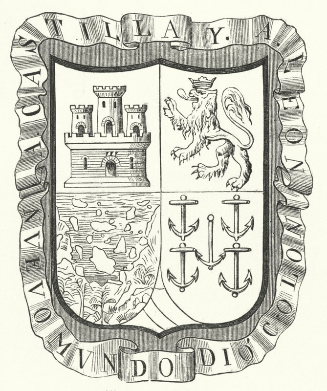 Kristof Kolomb'un arması (gravür) by German School