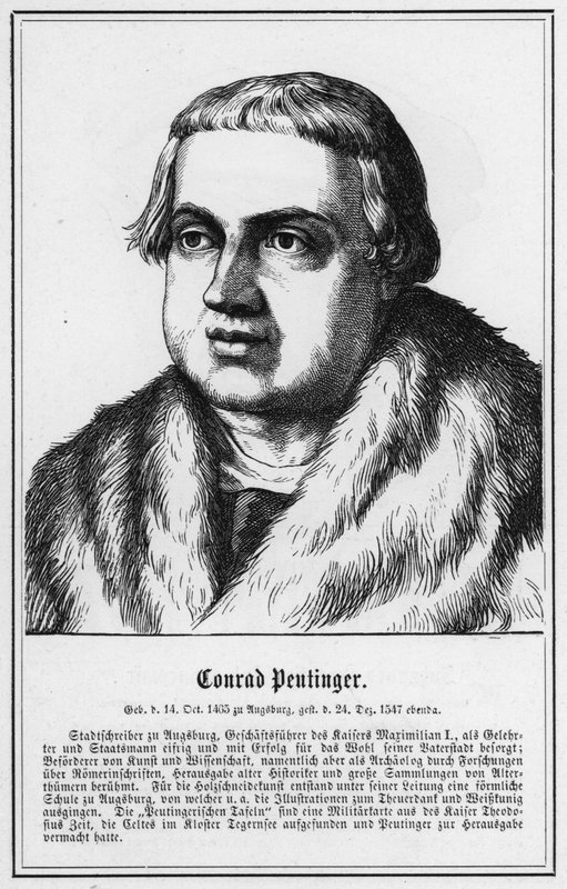 Conrad Peutinger (gravür) by German School