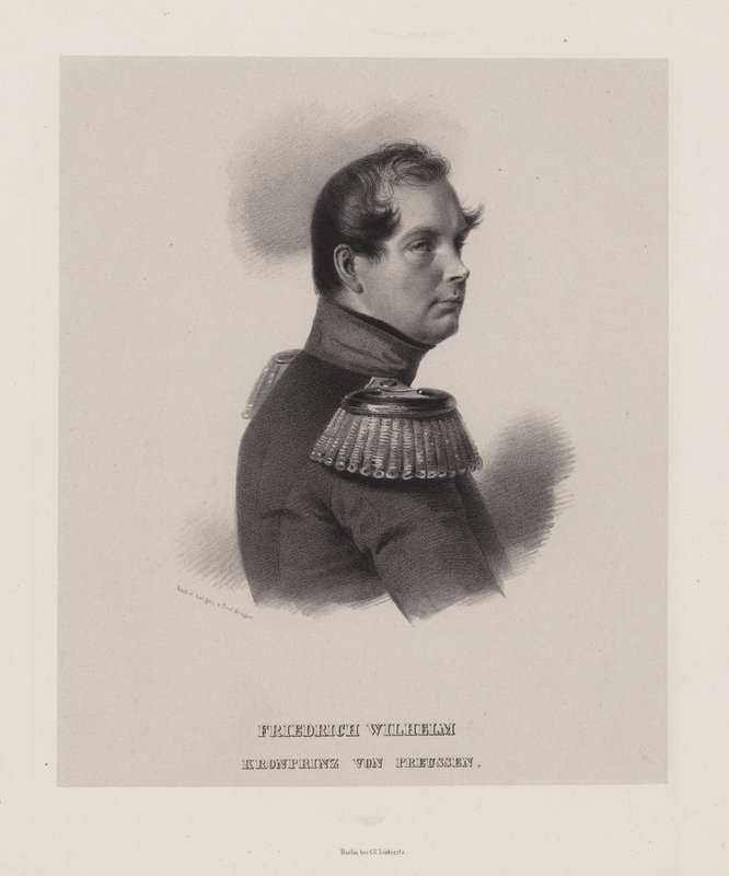 Prusya Veliaht Prensi Frederick William (lito) by German School