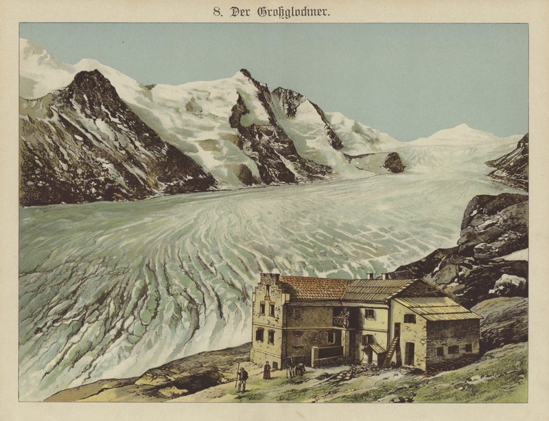 Der Grossglockner (renkli taş) by German School