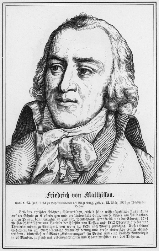 Friedrich von Mattisson (gravür) by German School