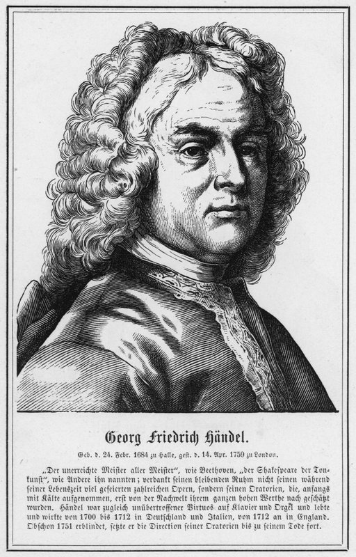 Georg Friedrich Handel (gravür) by German School