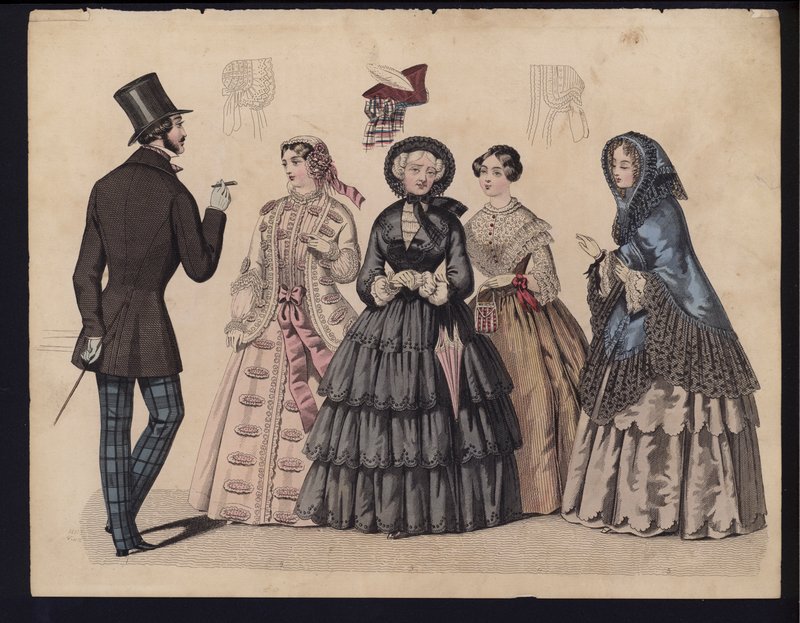 Alman moda levhası, 19. yüzyılın ortalarında by German School