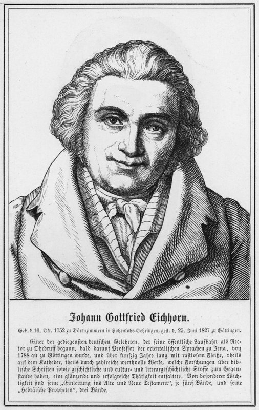 Johann Gottfried Eichhorn (gravür) by German School
