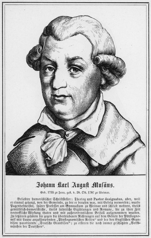 Johann Karl August Musaus (gravür) by German School