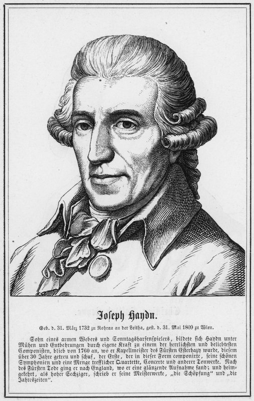 Joseph Haydn (gravür) by German School