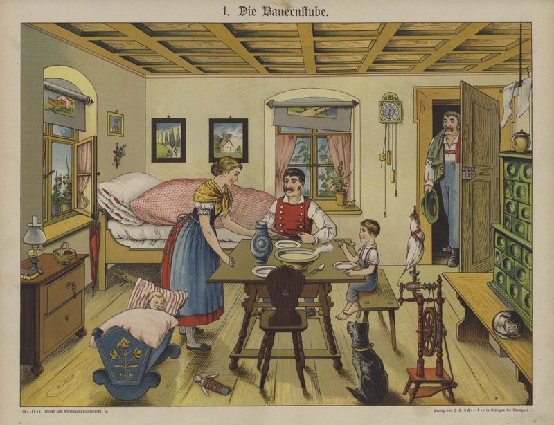Oturma odası (renkli taş) by German School