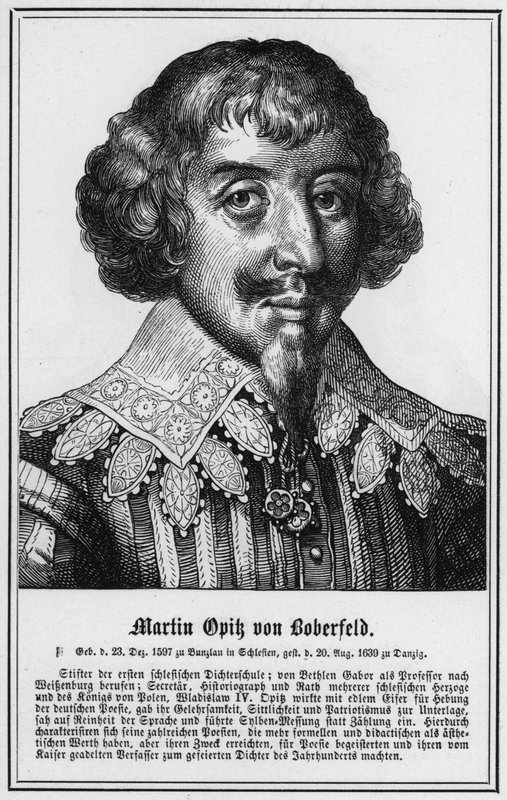 Martin Opik von Boberfeld (gravür) by German School