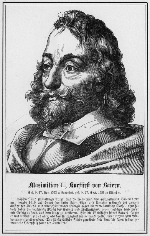 Maximilian I, Bavyera Seçmeni (gravür) by German School
