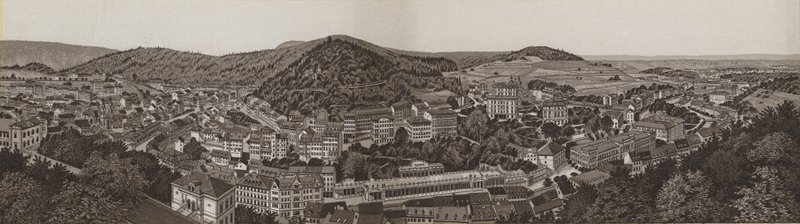 Karlovy Vary Panoraması (lito) by German School