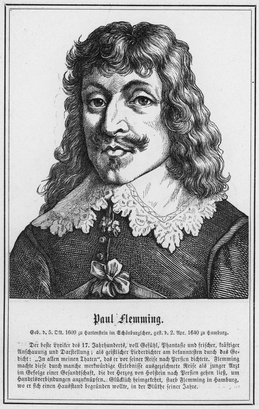 Paul Flemming (gravür) by German School
