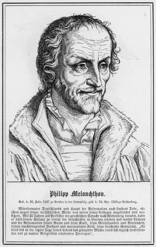 Philipp Melanchthon (gravür) by German School