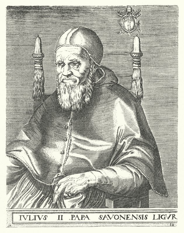 Papa Julius II (gravür) by German School
