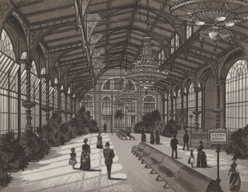 Sprudelcolonnade, İç (lito) by German School